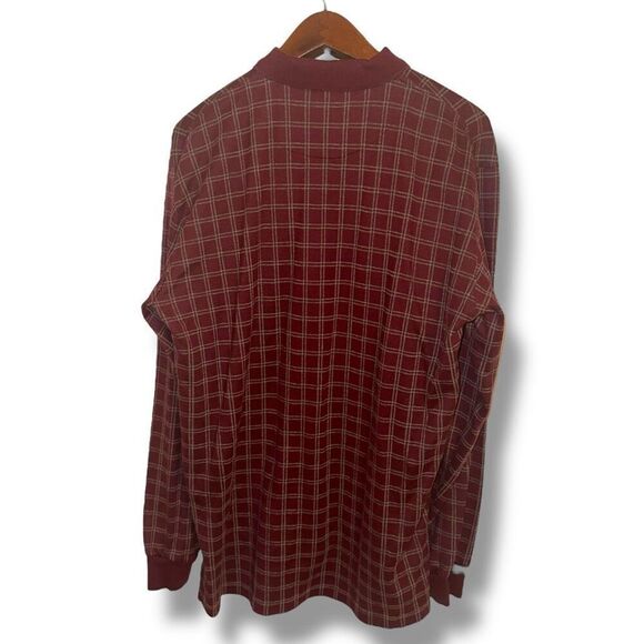 80s Polo Ralph Lauren Wine Red Made in USA L/S Polo Shirt Sz L - Picture 10 of 10
